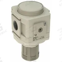 SMC Regulator: Die-Cast Aluminum, 1/2 in NPT, 7.251887 psi to 123.2821 psi, 1 MPa Max Op Pressure (MPN AR40K-N04-Z-D). Key specifications — attr111664: No; attr111400: AR-D; attr111627: SMC.