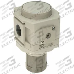SMC Regulator: Die-Cast Aluminum, 1/2 in NPT, 7.251887 psi to 123.2821 psi, 1 MPa Max Op Pressure (MPN AR40K-N04-Z-D). Key specifications — attr111664: No; attr111400: AR-D; attr111627: SMC.