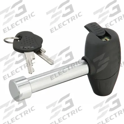 REESE Receiver Lock: Universal, Silver, (2) Keys - Coupler Locks