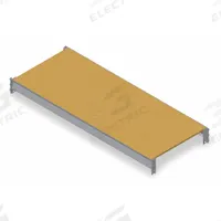 TENNSCO Shelf: 48 in x 48 in, Particleboard, 4,150 lb Load Capacity. Key specifications — Decking Material: Particleboard; Frame Finish: Powder Coated; Frame Material: Steel; Color: Industrial Gray; Includes: (2) Beams; Brand: TENNSCO.