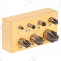 APPROVED VENDOR Countersink Set: 82°, 7 Pc, 1/4 in to 1 in, 6 Flute, High Speed Steel (MPN 21ML39). Key specifications — attr1301063: APPROVED VENDOR.