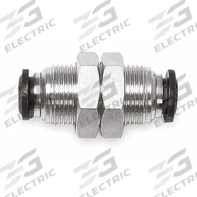 AIGNEP USA Push-Fit Union Fitting: 14 mm OD x 14 mm OD Size - Nickel-Plated Brass Tube Fittings