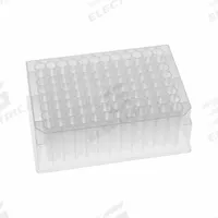 MTC BIO Well Plate: Non-Sterile, 96 Wells, 2 mL, 8.53 mm Dia, RNase/DNase Free, Round, Polystyrene (MPN DP2M-RD-96-N). Key specifications — Brand: MTC BIO; Body Color: Colorless; RNase/DNase Free: Yes; Well Shape: Round; Material: Polystyrene.