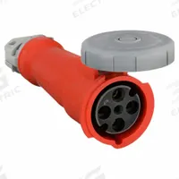 HUBBELL Pin and Sleeve Connector: Orange, 125/250V AC, Single Phase, 60 A, 3 Pole, 4 Wire (MPN HBL460C12W). Key specifications — Brand: HUBBELL.