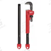 MILWAUKEE Adaptable Pipe Wrench: Alloy Steel, 2 1/2 in Jaw Capacity, Serrated, Ergonomic (MPN 48-22-7314). Key specifications — attr309808: Ergonomic; attr309815: Alloy Steel; attr324941: MILWAUKEE.