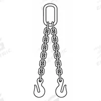 APPROVED VENDOR Chain Sling: 3/8 in Chain Trade Size, 80 Chain Grade, Grab Hook, Steel, Fixed (MPN 200001548). Key specifications — Brand: APPROVED VENDOR.