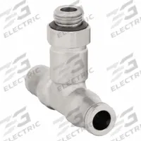 LEGRIS Push-Fit Tee Fitting: 6 mm OD x 6 mm OD Size, BSPP x Push-to-Connect x Push-to-Connect, Brass (MPN 3698 06 13). Key specifications — Brand: LEGRIS; Thread Size A: 1/4".