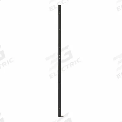 FOLDING GUARD Universal Post: 5 1/2 ft H, Black - Folding Guard Quick-Assemble Adaptable Welded-Wire Partition Components
