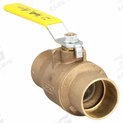 APOLLO Manual Two-Way Ball Valve: 2 in, Bronze, Straight, Sweat x Sweat, 600 psi Max. Pressure (CWP) (MPN 7020801). Key specifications — Brand: APOLLO; Handle: Lever.