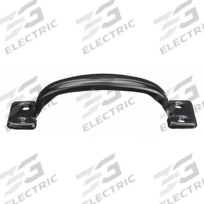 APPROVED VENDOR Pull Handle: Unthreaded Holes, Steel, Black, #8 Screw Size, 0.75 in - Standard Pull Handles