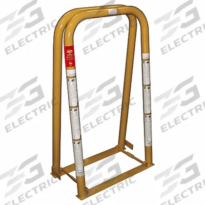 AME Tire Inflation Cage: Tire Inflation Cage, 2-Bar Cage, 69 lb Wt, 52 in Overall Ht - Tire Inflation Cages