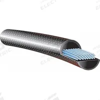GATES Round Belt: Black, 9/16 in Dia, For 5 13/32 in Min Pulley Dia, 254 in Overall Lg, Smooth, 80A (MPN 9 X 250 PR). Key specifications — Hardness: 80A; Belt Material: Neoprene; Color: Black.