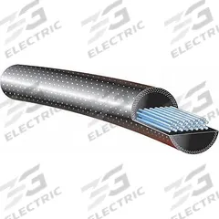 GATES Round Belt: Black, 9/16 in Dia, For 5 13/32 in Min Pulley Dia, 254 in Overall Lg, Smooth, 80A (MPN 9 X 250 PR). Key specifications — Hardness: 80A; Belt Material: Neoprene; Color: Black.