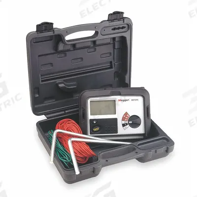 MEGGER Earth Ground Tester: 0.01 ohm to 2 kiloohm, CAT IV, IP54, Digital, 25V/50V - Earth Ground Resistance Testers