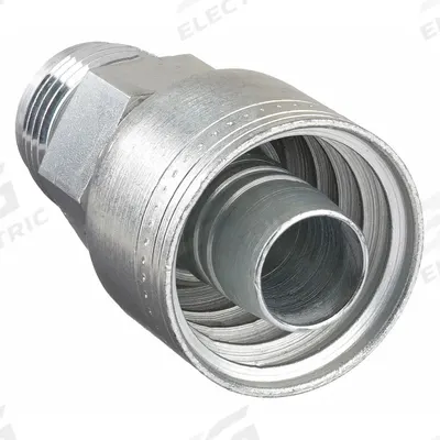 AEROQUIP Hydraulic Crimp Fitting: Steel x Steel, Straight, -16 For Hose Dash Size - Aeroquip Crimp Hydraulic Hose Fittings with JIC Connection