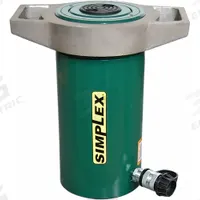SIMPLEX Hydraulic Ram: Single Acting, 55 ton Nominal Capacity, 13 in Nominal Stroke Lg, Steel (MPN R5513). Key specifications — attr98927: SIMPLEX.