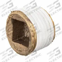 APPROVED VENDOR Plug: Square Drive Cored Plug, 3/4 in, BSPT Threaded, Class 125, C89833 Brass, PTFE (MPN ZUSA-PF-10701). Key specifications — Brand: APPROVED VENDOR; Maximum Operating Pressure: 125 psi @ 72° F.