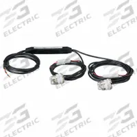 ECCO Warning Light: Concealed Warning Light, White, 1 1/8 in Overall Wd, 1 5/16 in Overall Ht, LED (MPN 9022CC). Key specifications — Operating Voltage: 12V DC; Number of Flash Patterns: 16; Includes: In-Line Waterproof Driver Module; Electrical Connection: Blunt Cut Wires; Mount Type: Pop-In; Brand: ECCO.