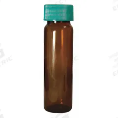 QORPAK Vial with Cap: 40 mL, Includes Closure, Polypropylene, 27.5 mm Body Dia, Square, Amber (MPN GLC-01075). Key specifications — Body Color: Amber; Screw Closure Size: 24-400 mm; Brand: QORPAK; Bottom Shape: Square; Self-Standing: Self-Standing.