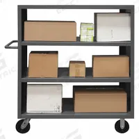APPROVED VENDOR Stock Truck: 2,000 lb, Flush Lip, 31 in L x 55 in W x 58 in H Overall Dim., Phenolic (MPN 2SPT-3048-3-2K-95). Key specifications — Shelf Adjustability: Fixed; Brand: APPROVED VENDOR; Color: Gray; Caster/Wheel Configuration: (2) Rigid.