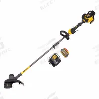 DEWALT Battery-Powered String Trimmer Kit: 15 in Cutting Wd, Straight Shaft, 45 in Shaft Lg, 3.0 Ah (MPN DCST970X1S). Key specifications — attr975803: 45 in; attr975783: DEWALT; attr975787: 15 in; attr975804: Straight; attr975780: 3.0 Ah; attr987328: No.