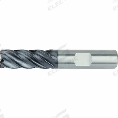 WIDIA HANITA: Carbide, AlTiN Coated, 5 Flute, 3/4" Mill Dia, 1-1/2" LOC - Reduced-Neck Fast-Cutting Carbide Corner-Radius End Mills for Steel & Cast Iron