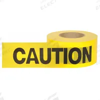 APPROVED VENDOR Barricade Tape: 1,000 ft Lg, 3 in Wd, Caution Legend, Polyethylene, Yellow Color (MPN 16000). Key specifications — attr981695: Caution; attr981696: Black; attr377522: APPROVED VENDOR.
