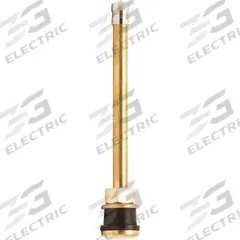 HALTEC Truck/Bus Tire Valve: Tire Valve, Clamp-In, 180° Valve Stem Angle, Straight, Buses/Trucks (MPN TV-573A-100). Key specifications — Valve Type: Clamp-In; Thread Size: 0.305-32; Valve Shape: Straight; Color: Brass; Product Type: Tire Valve; Compatible Vehicle Type: Trucks; Material: Metal; Brand: HALTEC.