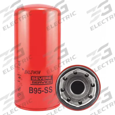 BALDWIN FILTERS Oil Filter: B95-SS, 1 1/2"-12 Thread Size, 9 15/16 in Overall Ht, Oil - Spin-On Oil Filters