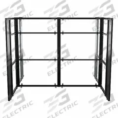 VERSADESK Cubicle Kit: 66 in Overall Ht, 81 1/2 in Overall Wd, 10 Panels, Clear, WorkNest® (MPN WNCH-7296-B). Key specifications — Panel Color: Clear; Brand: VERSADESK; Window Style: Clear.
