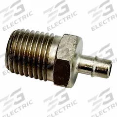 MEM-CO Mini Barb Fitting: 1/4 in Pipe x 3/16 in ID Size, MNPT x Tube, Brass, 1 1/8 in Overall Lg (MPN 1/4B5-NP). Key specifications — Brand: MEM-CO.