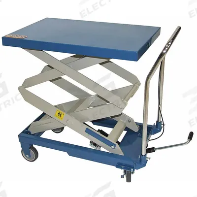 BAILEIGH INDUSTRIAL Scissor Lift Table: Not Powered, 660 lb Load Capacity, 32 in L x 20 in W - Manual Scissor-Lift Tables