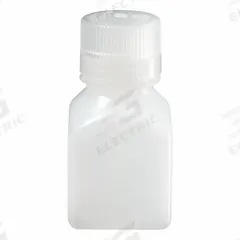 NALGENE Graduated Bottle: 125 mL, 4 fl oz, HDPE, Natural, 38-430 mm Screw Closure Size, Square (MPN 2018-0125). Key specifications — Body Color: Natural; Brand: NALGENE; Closure Included: Yes; Graduated: Yes; Closure Attached: Attached.