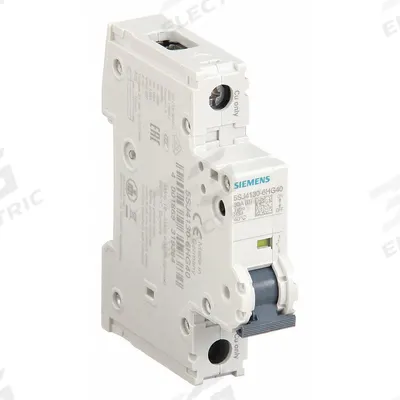 Siemens Miniature Circuit Breaker: 30 A Amps, 60V DC, 14kA at 240V AC, Screw Clamp - B-Curve, 1-Pole UL489 DIN Rail-Mount Miniature Circuit Breakers