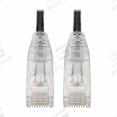 EATON TRIPP LITE Ethernet Cable: Unshielded, Cat 6, 0.7 ft Overall Lg, PVC, Round, 1, 28 AWG - Category 6 Patch Cords with PoE