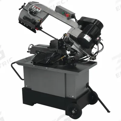 JET Band Saw: Combo Horizontal/Vertical, 115/230V AC, 7 in x 10 1/2 in, 86 to 260 SFPM - Semi-Automatic Combination Vertical/Horizontal Band Saws