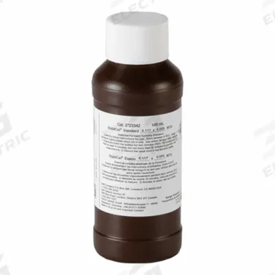 HACH Turbidity Standard: 100 mL Volume, Liquid, 0.1 NTU, Bottle, Std, 2723342 - Turbidity Standards