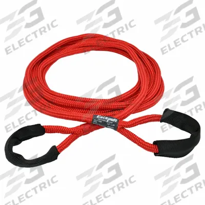 CATAPULT Kinetic Energy Recovery Rope: 20 ft Overall Lg, Polypropylene, Red - Recovery Ropes