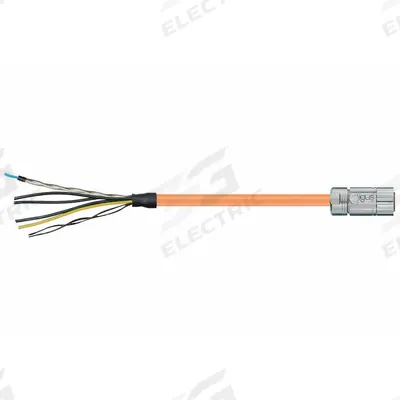 READYCABLE Servo Cable: Basic Cable, 80 ft Lg, For Allen-Bradley, Similar To 2090-CSBM1DG-10AF - Allen-Bradley-Style Servo Hybrid Cable Cordsets