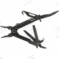 GERBER Multi-Tool: Multi-Tool Plier, 14 Tools, 4 3/4 in Closed Lg, 6 5/8 in Open Lg, Steel, Black (MPN 30-001892). Key specifications — attr15951: GERBER; attr10312: Black; attr15963: Alloy Steel; attr15971: Multi-Tool Plier; attr15972: Extra Bit Holder; attr15977: Butterfly Opening; attr15981: Center-Drive; attr15985: Steel.