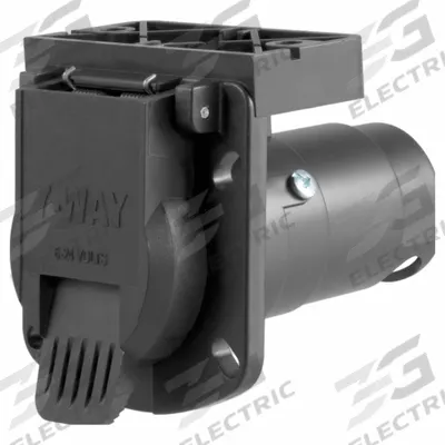 CURT Automotive Electrical Plug: 7-Way, Plastic, Vehicle, Dust Cover (MPN 58417) - Fleet and Vehicle Maintenance