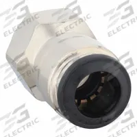 AIGNEP USA Push-Fit Adapter Fitting: 8 mm OD x 1/8 in Pipe Size, Push-to-Connect x BSPP, Brass, 5 PK (MPN 50030N-8-1/8-PK5). Key specifications — Brand: AIGNEP USA; Thread Size A: 1/8"-28.