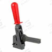 DE-STA-CO Vertical Hold-Down Clamp: Std Vertical Handle, Solid Base Mounting, 3.76 in Arm Lg, Std (MPN 5910-B). Key specifications — Brand: DE-STA-CO.