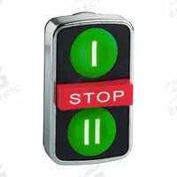 SCHNEIDER ELECTRIC Multihead Operator: 3 Buttons, 22 mm, 1NO/1NC, Metallic (MPN XB4BA731327). Key specifications — AC Contact Rating: 1.2 A @ 600 V; Action: Momentary/Momentary/Momentary; DC Contact Rating: 0.27 A @ 250 V; Legend: Stop II; Operator Illumination: Non-Illuminated; Product Type: Multihead Operators; Series: XB4; Manufacturer Part Number: XB4BA731327.
