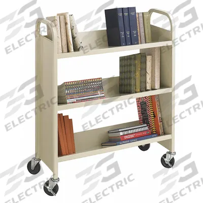 SAFCO Book Cart: 43 1/2 in Overall Ht, 36 in Overall Wd, 14 1/2 in Overall Dp - Book Trucks