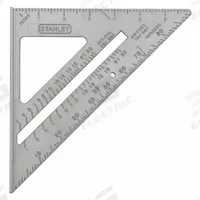 STANLEY Quick Square: 1/8 in, 7 in Square Size, Aluminum, Brushed, Inches, 1/8 in, 1/8 in, SAE, Inch (MPN 46-067). Key specifications — attr936134: 1/8 in; attr948788: 1/8 in; attr934763: STANLEY; attr984589: Inch; attr984960: Aluminum.