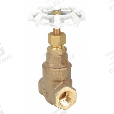 MILWAUKEE VALVE Gate Valve: 3/4 in, Bronze, Non-Rising, FNPT x FNPT, 300 psi CWP, Wheel - Non-Rising Stem Bronze Gate Valves for Potable Water