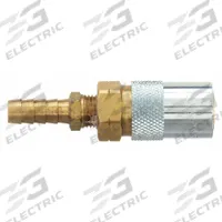 PARKER Hydraulic Quick Connect Hose Coupling: 3/8 in Coupling Size, Brass, 22.71 lpm Max. Flow Rate (MPN PC306V). Key specifications — Body Material: Brass; Brand: PARKER.
