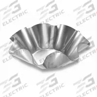 CHICAGO METALLIC Tortilla Shell Pan: Tortilla Shell Pan Pan, Aluminized Steel, 6 5/8 in Overall Wd (MPN 45990). Key specifications — Pan Style: Tortilla Shell Pan; Brand: CHICAGO METALLIC; Material: Aluminized Steel; NSF Certified: No.