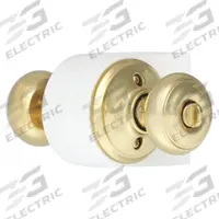 SCHLAGE Door Lockset: Office Knob Locksets, Brass (MPN F51A GEO 605). Key specifications — Lockset Style: Georgian.